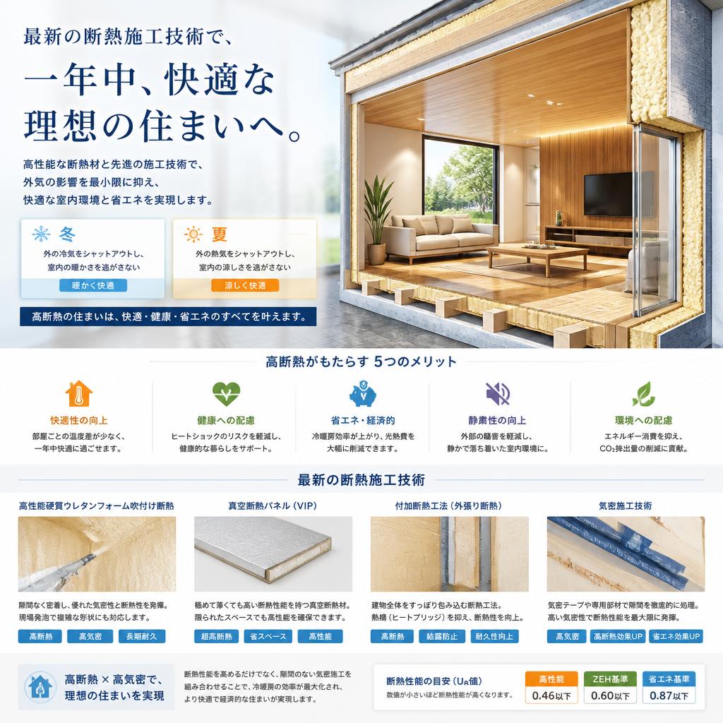 断熱施工による快適さの向上