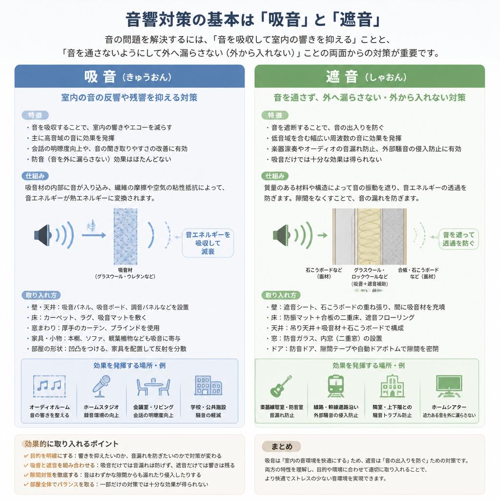 音響対策の基本を知ろう