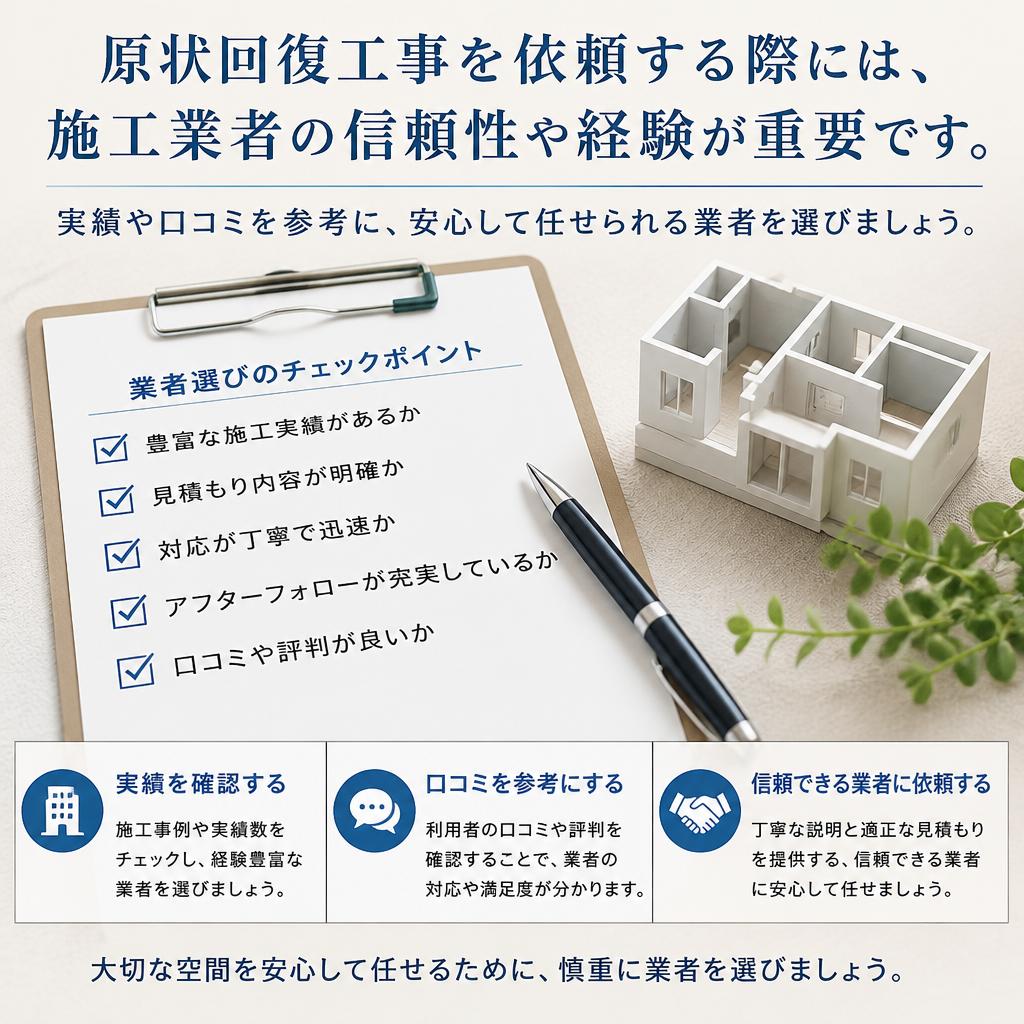 信頼できる施工業者の選び方