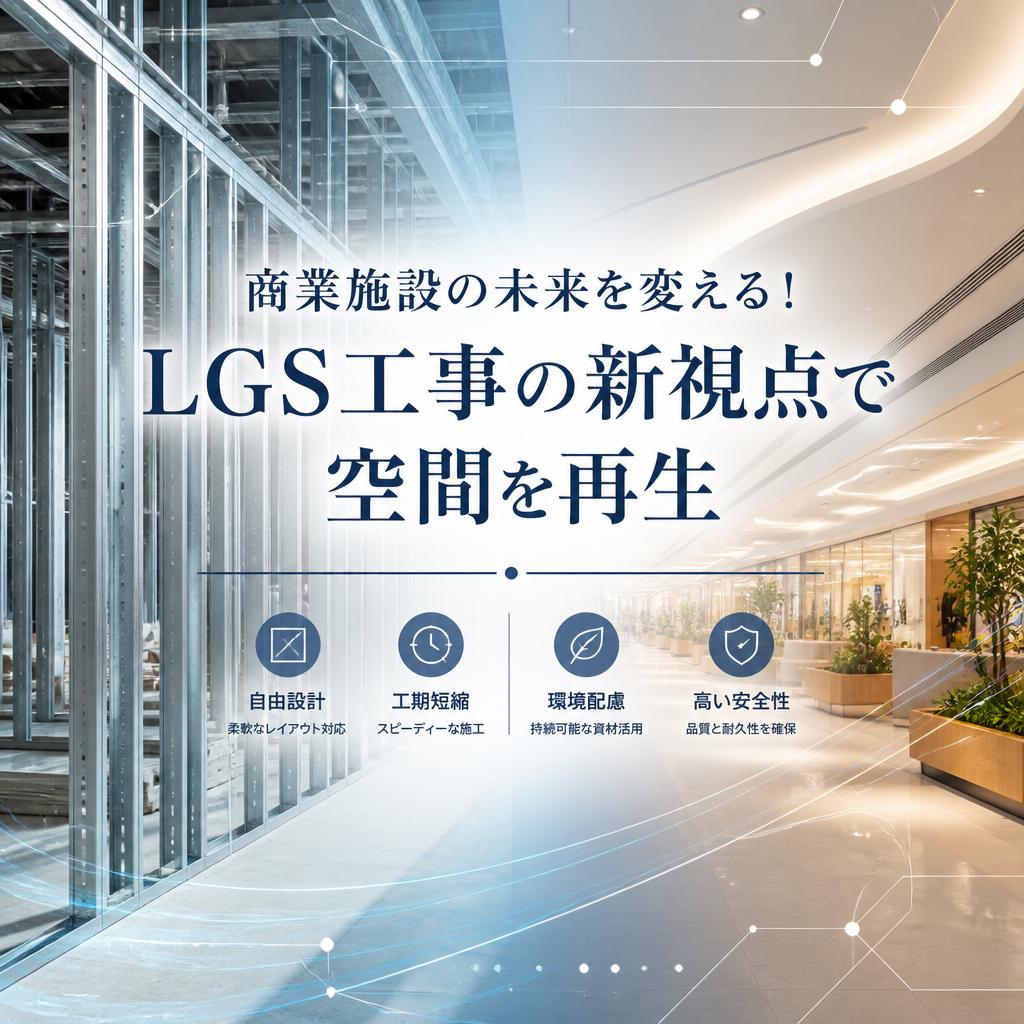 商業施設の未来を変える！LGS工事の新視点で空間を再生