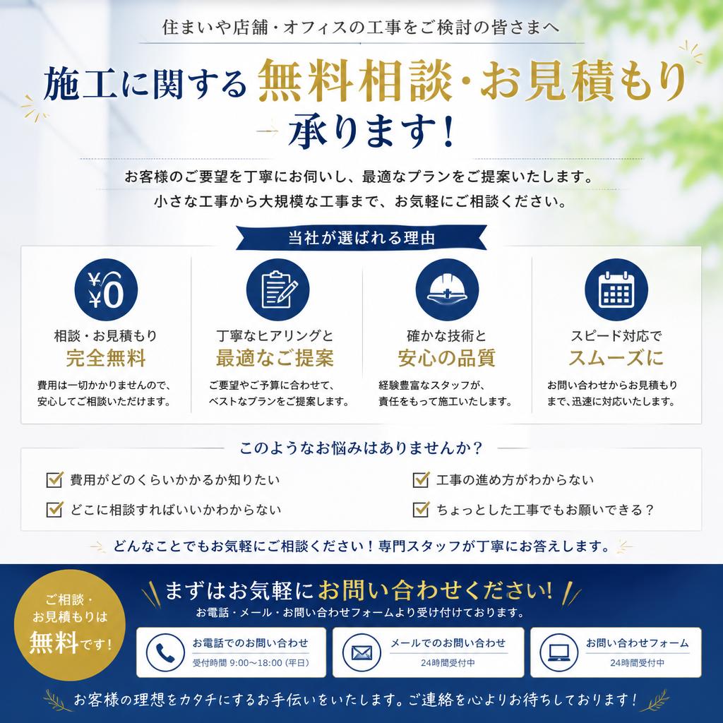 あなたの夢の空間を形にします！