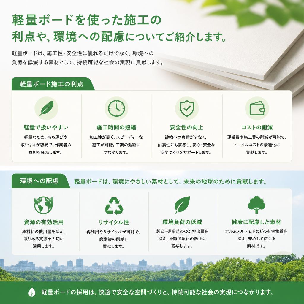 軽量ボード工事のメリット